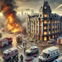 Наслідки російської балістичної атаки в Києві: 1 загиблий, 4 постраждалих