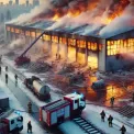 Атака на Київщину: Пожежа на складах після нічного обстрілу — деталі
