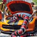 Киянка знайшла екзотичну змію під капотом авто: подробиці інциденту