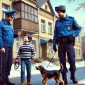 У Києві патрульні знайшли загубленого хлопчика, який вигулював собаку