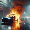 У Києві спалахнув автомобіль Toyota: що сталося в Дніпровському районі?