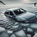 Київський водій ледь не потонув на замерзлому Дніпрі: що сталося?
