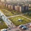 У Деснянському районі Києва впали уламки збитого дрона