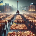 Київ вшанував Героїв України: на Майдані Незалежності запалили свічки