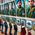 У Василькові відкрилася унікальна виставка дитячих художніх творів про льотчиків-“привидів”
