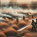 Пожежники Київщини ліквідували понад 40 загорянь сухостою в останній день зими