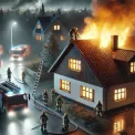 Пожежа в Києві: приватний будинок на Таращанській горів, є постраждалий