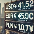 Курс валют на вихідні 15-16 березня 2025: долар, євро, злотий