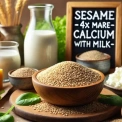 Цей продукт має в 4 рази більше кальцію, ніж молоко