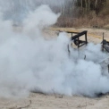 Дим на Позняках: Горіли покришки та дерев’яна споруда. Що стало причиною?