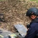 У лісі на Київщині люди знайшли уламки ворожого дрона «Герань-2»