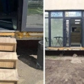 Комунальники Києва взялися за кафе на Оболоні: сходи демонтували вже тричі