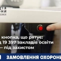 Тривожна кнопка, що рятує: вже Понад 19 397 закладів освіти в Україні — під захистом