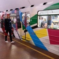 У київському метро запустили артпоїзд, присвячений Казимиру Малевичу