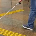 На станції метро «Олімпійська» розпочали роботи з оновлення тактильних смуг