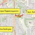 На Печерську частково обмежили рух: роботи триватимуть до 5 жовтня