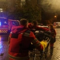 Пожежа та руйнування на Печерську: через атаку рф перекрито зʼїзд із бульвару Лесі Українки