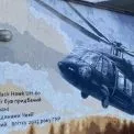 Біля посольства Чехії у Києві відкрили мурал на честь гелікоптера Black Hawk для ГУР