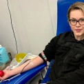 Святкування зі змістом: поліцейські охорони відзначили річницю донорством для дітей