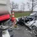 На Фастівщині Hyundai протаранив вантажівку Daf: молодий водій у лікарні