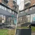На Печерську виріс незаконний торговий комплекс на прибудинковій території