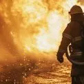 Пожежа на Берестейському в Києві: загорілися складські приміщення, постраждалих немає