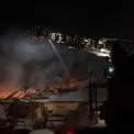 Нічна пожежа на Солом’янці: 600 м² складу вигоріли дотла