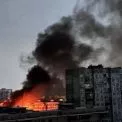 Вогонь серед багатоповерхівок: у Києві горіла підстанція