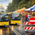 11 квітня столичні автобуси курсуватимуть зі змінами руху через заплановані ярмарки