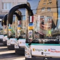 Безкоштовний транспорт для всіх: у Василькові запустили нові автобуси з Франції