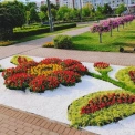 В Оболонському районі Києва створили тематичний квітник до Дня пам’яті та перемоги над нацизмом
