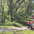 У Дарницькому районі Києва навчали рятувальників гасінню лісових пожеж