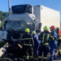 Смертельна ДТП на Київщині: водій вантажівки загинув після зіткнення з двома фурами