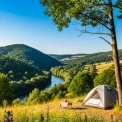 На Київщині молодь обговорила розвиток громад у форматі кемпінгу біля водойми — фото