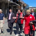У Києві Лук’янівку відвідали делегація США та керівництво Червоного Хреста після обстрілів