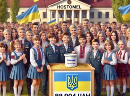 Школярі з Гостомеля зібрали 88 тисяч гривень для підтримки ЗСУ