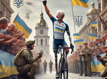 67-річний канадець з ампутацією проїхав 900 км для підтримки України