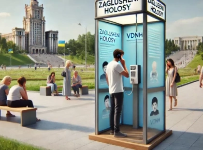 Інтерактивна телефонна будка на ВДНГ: історії з інтернатів у Києві