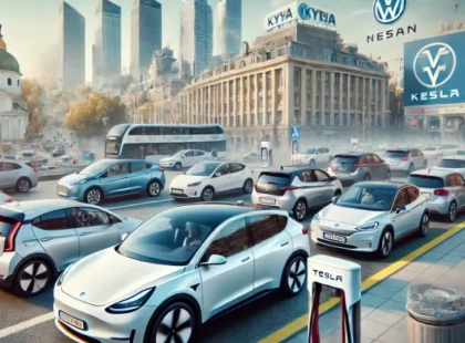 Популярність електромобілів у Києві: Tesla Model Y лідирує в серпні