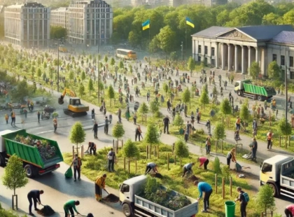 Масштабна толока в Києві: 60 локацій прибрано, тисячі дерев висаджено