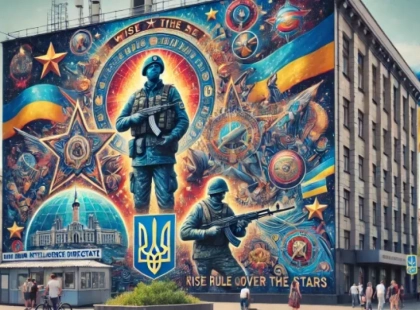 У Києві з'явився мурал на честь української розвідки: що він символізує?