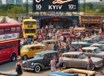 300 унікальних автівок на ювілейному фестивалі Old Car Land у Києві