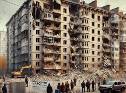 Мешканці зруйнованих будинків у Києві платять за «комуналку»