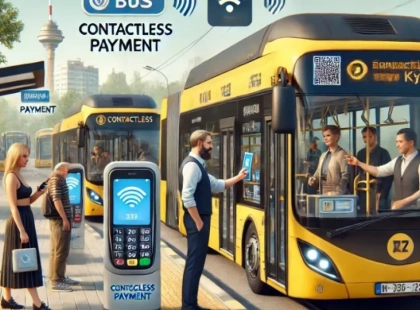 Нова система безготівкової оплати в приміських автобусах Києва