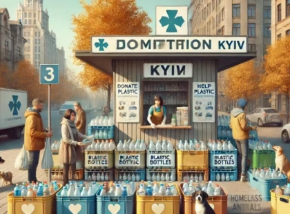 Збір пляшок у Києві для допомоги тваринам без дому: як долучитися