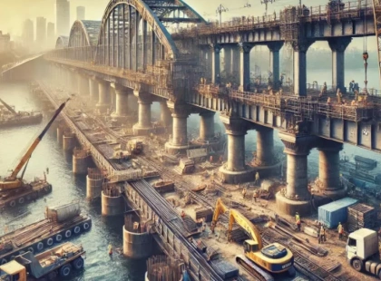 Ремонт мосту Метро в Києві: турецька компанія Onur покращує інфраструктуру