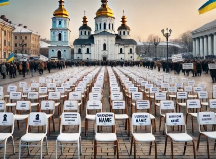 Порожні стільці в Києві: акція пам’яті та надії для ув’язнених