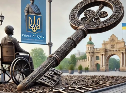 Біля Золотих воріт відкрили інсталяцію «Ключ Києва»