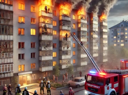 Пожежа у багатоповерхівці Києва: жінку врятували, причини з’ясовуються