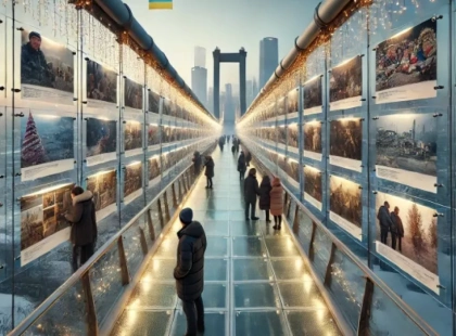 Фотовиставка на скляному мосту: 100 історій про силу волонтерства